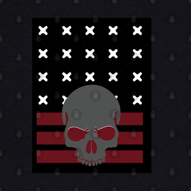 Patriot skull by jessycroft